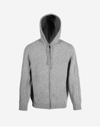Patrick Hellmann Collection Grey Hoodie Zip-Up Sweater thumbnail